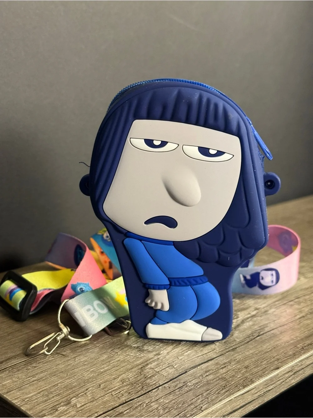 All 9 Inside Out 2 emotions characters as crossbody coin bags